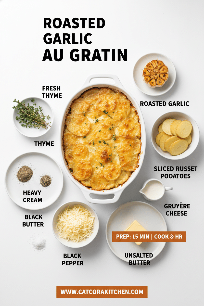 Roasted garlic au gratin potatoes ingredients